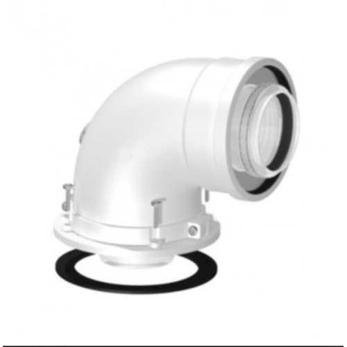 Coaxial elbow, Ø 60/100 mm