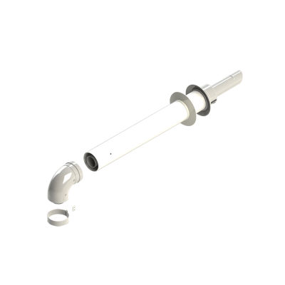 Turbo chimney 60Al/100PVC with tip